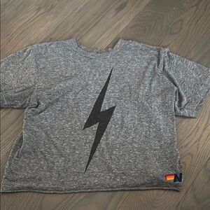 Women’s Gray Lightning Bolt T-Shirt